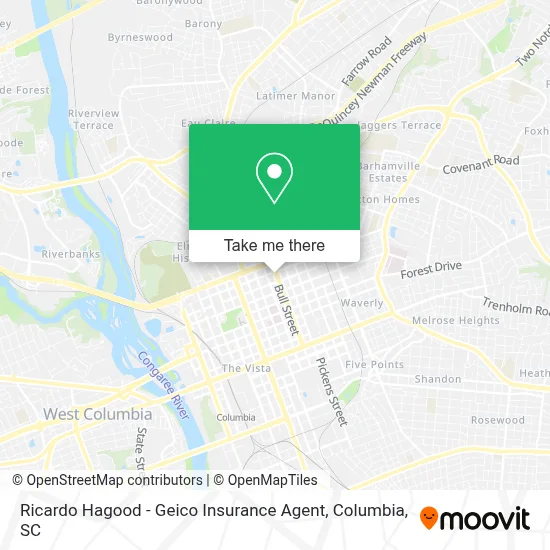 Ricardo Hagood - Geico Insurance Agent map