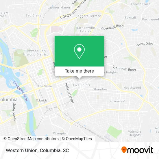 Western Union map