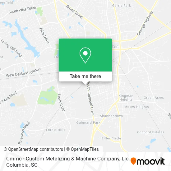 Cmmc - Custom Metalizing & Machine Company, Llc map