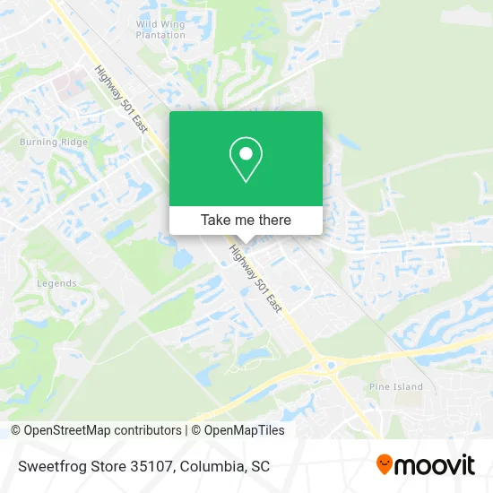 Sweetfrog Store 35107 map