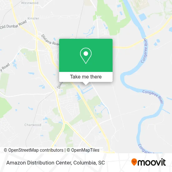 Amazon Distribution Center map