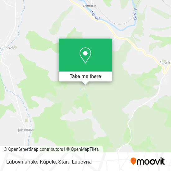 Ľubovnianske Kúpele map