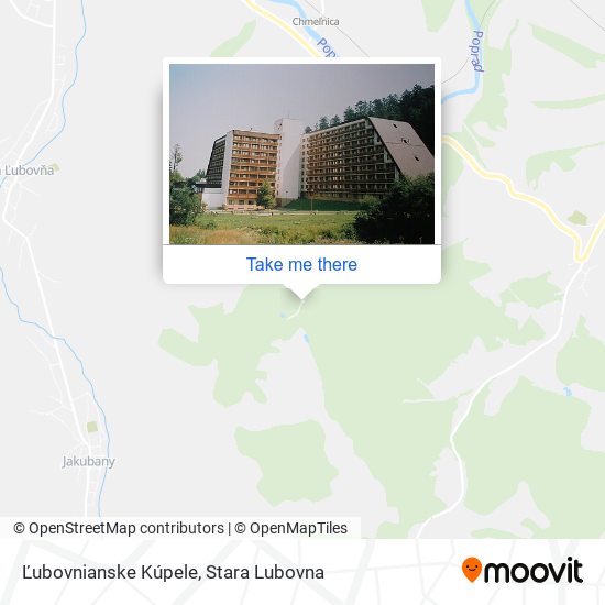 Ľubovnianske Kúpele map