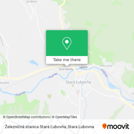 Železničná stanica Stará Ľubovňa map