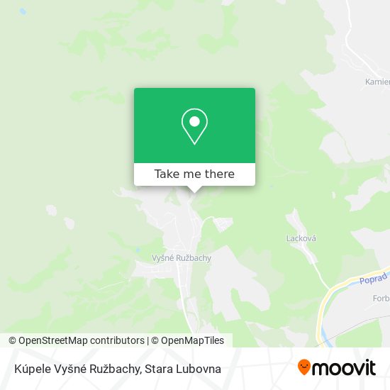 Kúpele Vyšné Ružbachy map