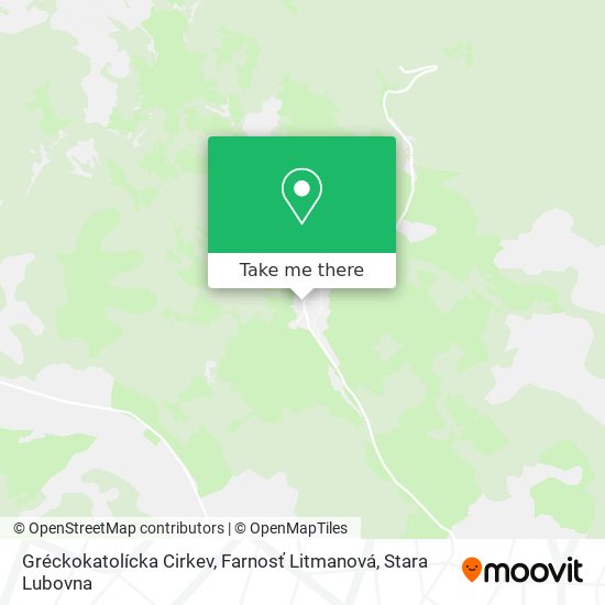 Gréckokatolícka Cirkev, Farnosť Litmanová map