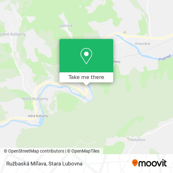 Ružbaská Míľava map