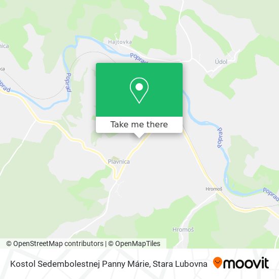 Kostol Sedembolestnej Panny Márie map