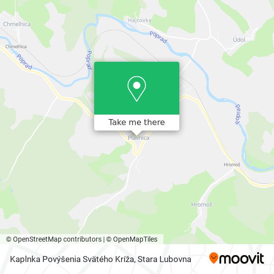 Kaplnka Povýšenia Svätého Kríža map