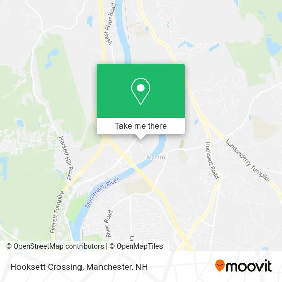 Hooksett Crossing map