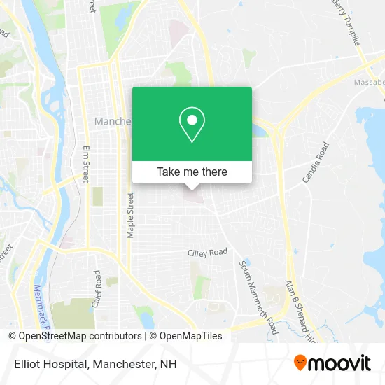 Elliot Hospital map