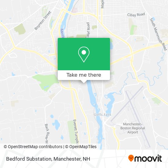 Bedford Substation map