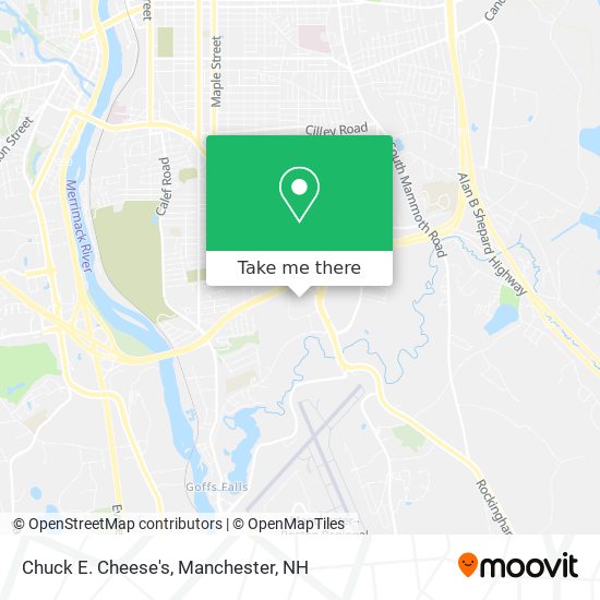 Mapa de Chuck E. Cheese's