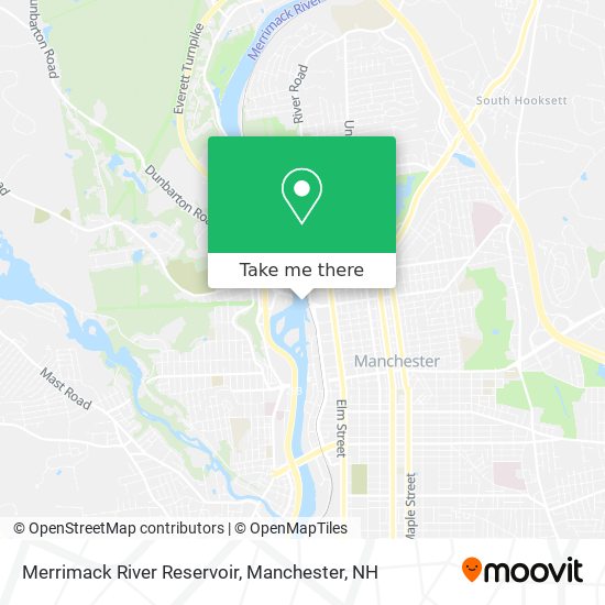 Merrimack River Reservoir map