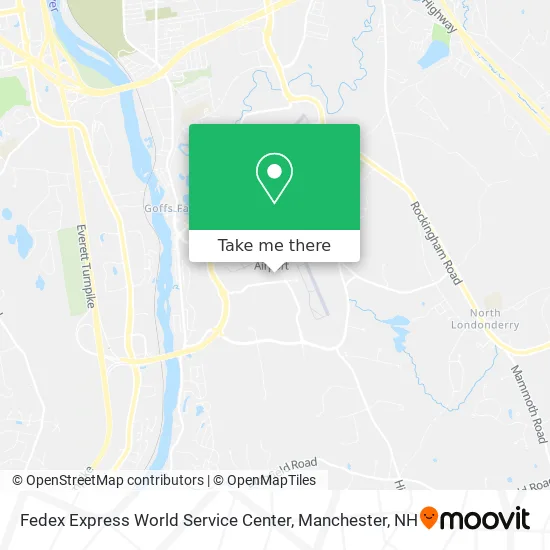 Fedex Express World Service Center map