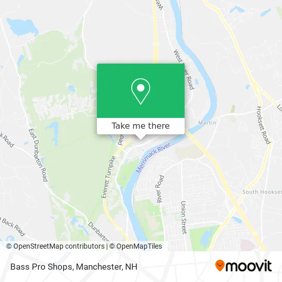 Bass Pro Shops map