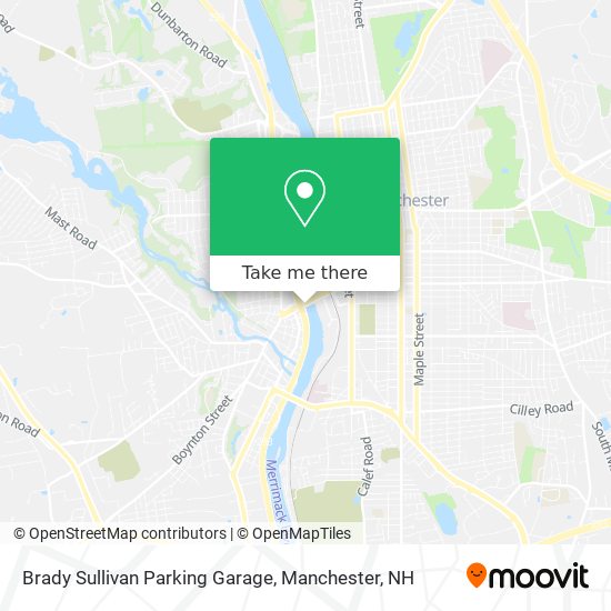 Brady Sullivan Parking Garage map