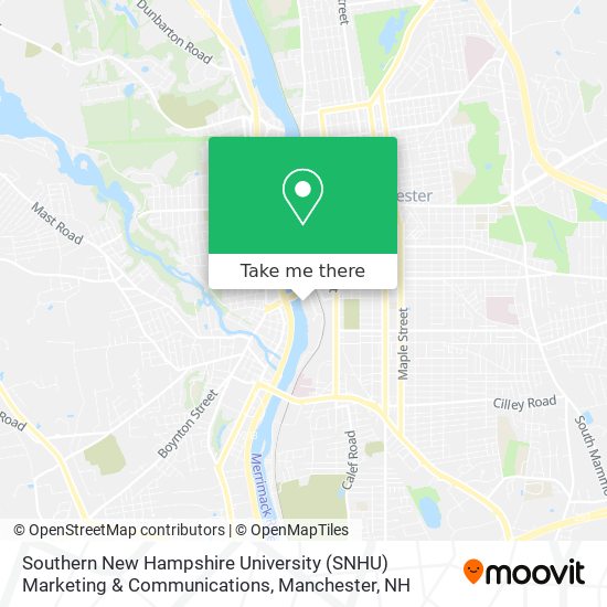 Southern New Hampshire University (SNHU) Marketing & Communications map