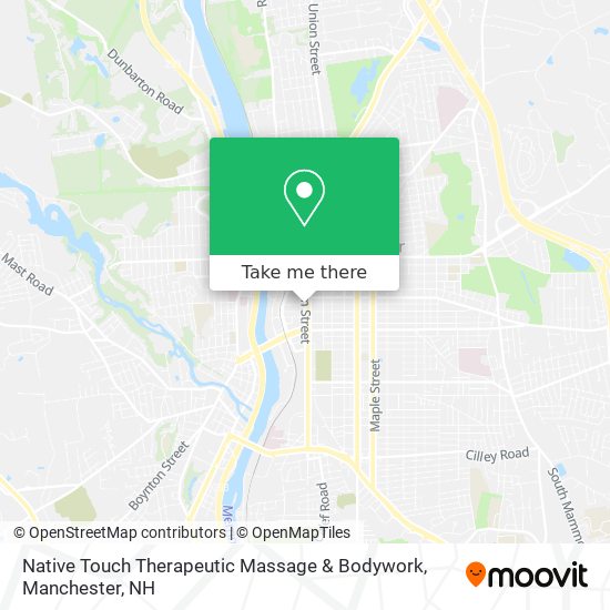 Native Touch Therapeutic Massage & Bodywork map