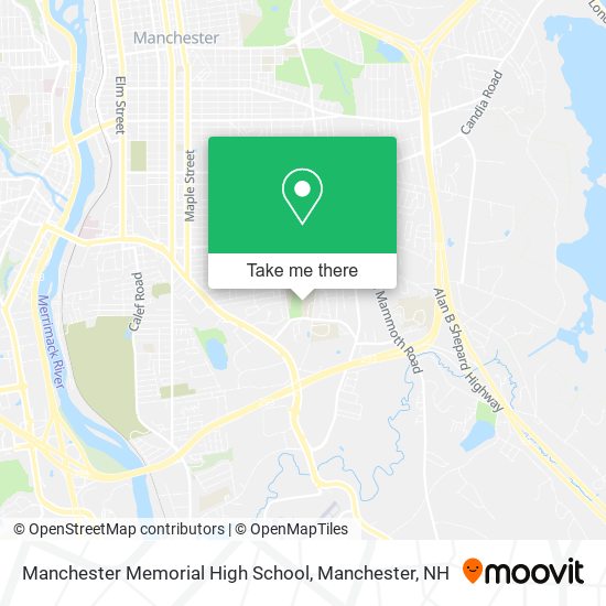 Manchester Memorial High School map