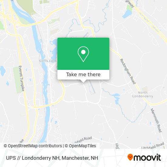 UPS // Londonderry NH map