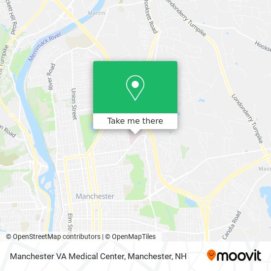 Mapa de Manchester VA Medical Center