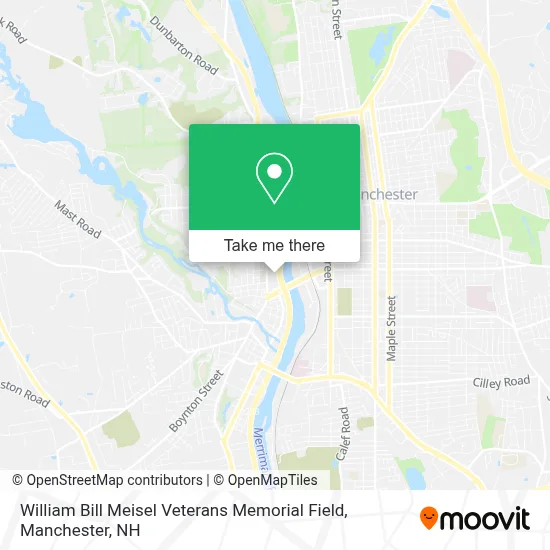 William Bill Meisel Veterans Memorial Field map