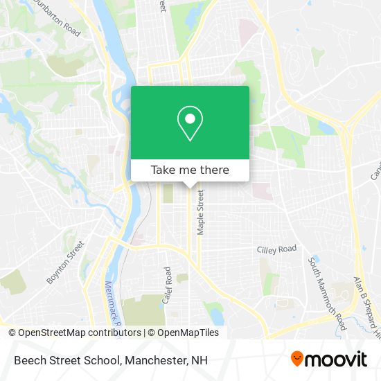 Beech Street School map