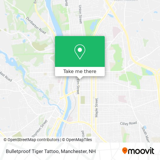 Mapa de Bulletproof Tiger Tattoo