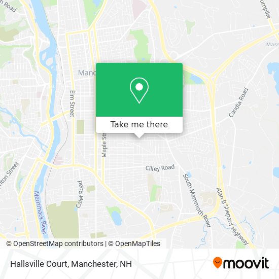 Mapa de Hallsville Court
