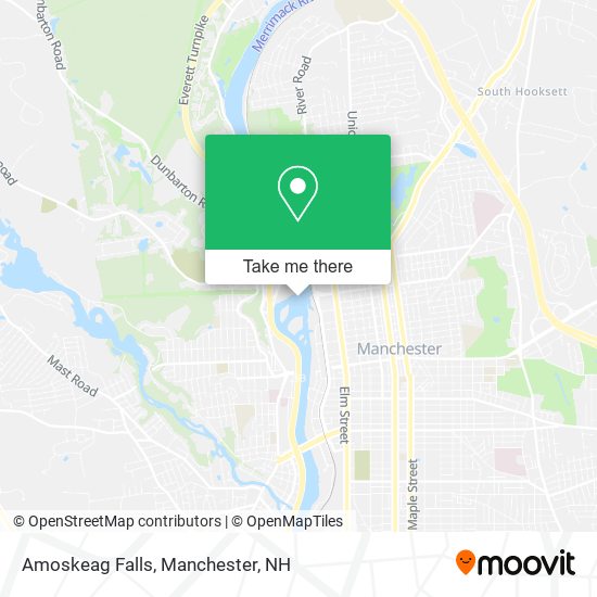 Amoskeag Falls map