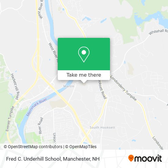 Fred C. Underhill School map