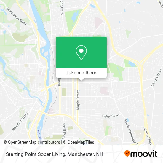 Starting Point Sober Living map