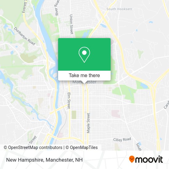 New Hampshire map