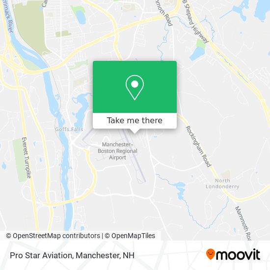 Pro Star Aviation map