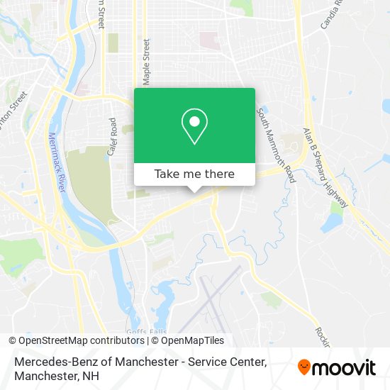 Mapa de Mercedes-Benz of Manchester - Service Center