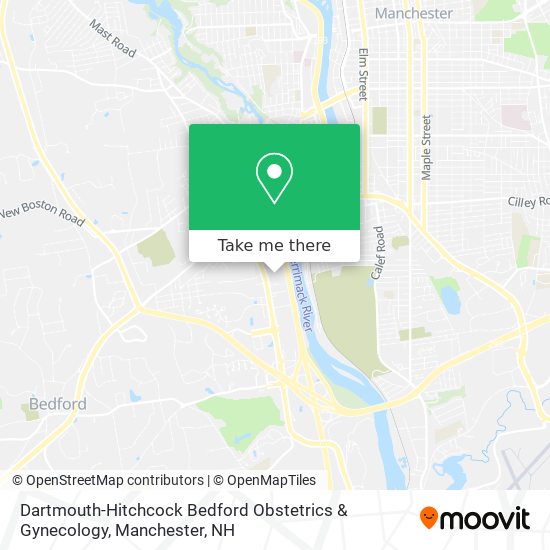 Dartmouth-Hitchcock Bedford Obstetrics & Gynecology map