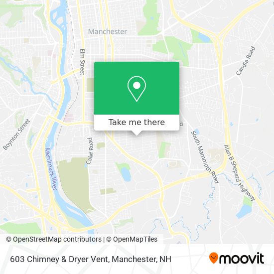 603 Chimney & Dryer Vent map