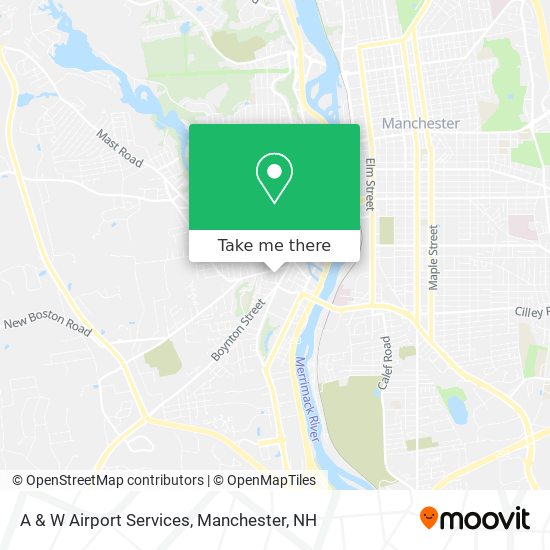 A & W Airport Services map