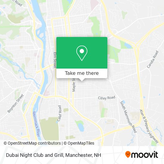 Dubai Night Club and Grill map
