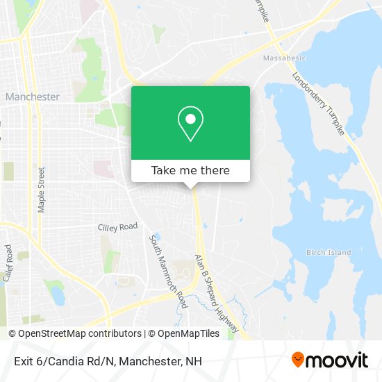 Exit 6/Candia Rd/N map