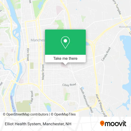 Elliot Health System map