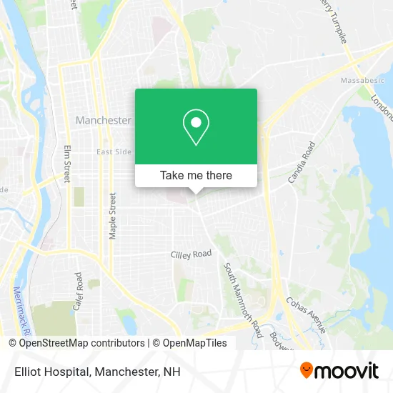 Elliot Hospital map