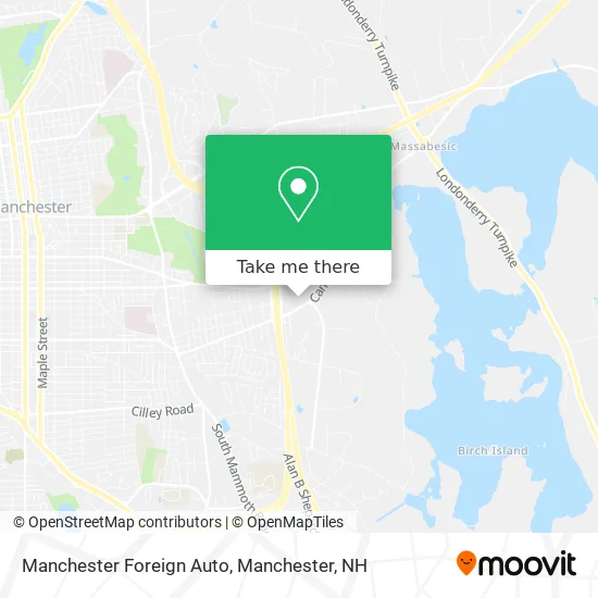 Manchester Foreign Auto map