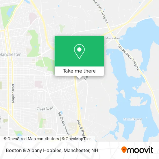 Boston & Albany Hobbies map