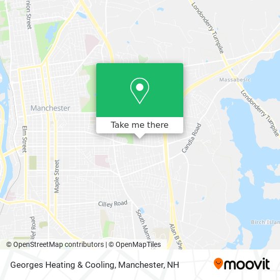 Mapa de Georges Heating & Cooling