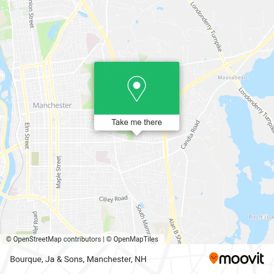 Bourque, Ja & Sons map