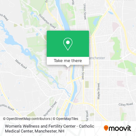 Women's Wellness and Fertility Center - Catholic Medical Center map