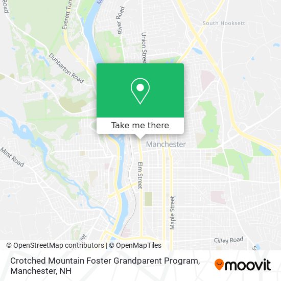 Mapa de Crotched Mountain Foster Grandparent Program