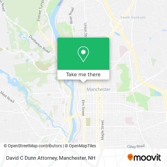 David C Dunn Attorney map